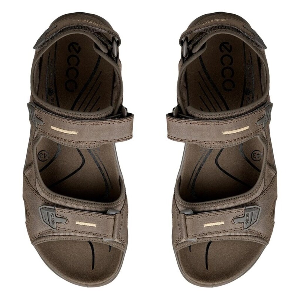 ECCO MEN'S YUCATAN SANDAL-DARK CLAY | BEND SHOE CO