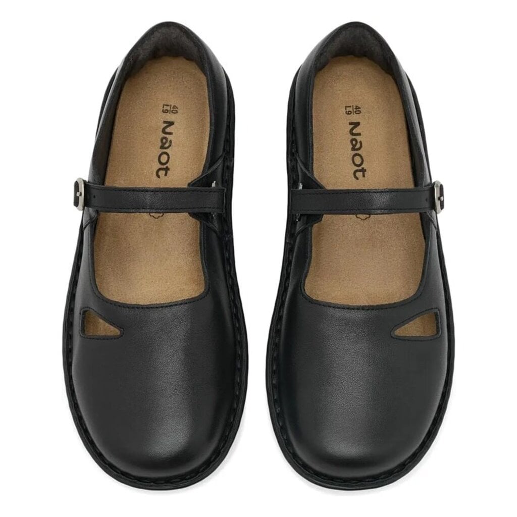 NAOT WOMEN'S LOOPER WATER RESISTANT LEATHER-BLACK | BEND SHOE CO