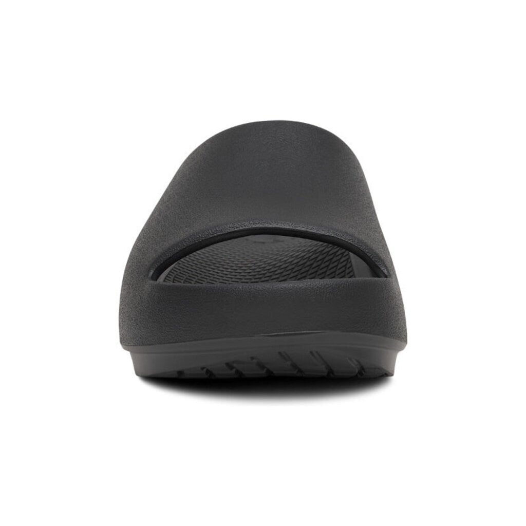 OOFOS OOAHH+ SLIDE-BLACK | BEND SHOE CO