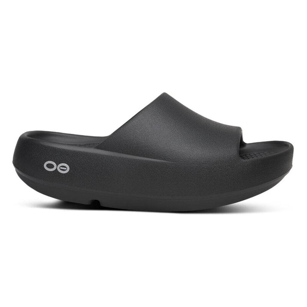 OOFOS OOAHH+ SLIDE-BLACK | BEND SHOE CO