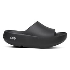 OOFOS OOAHH+ SLIDE-BLACK | BEND SHOE CO