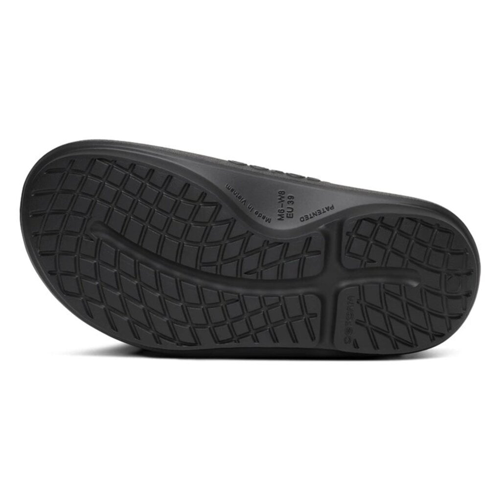 OOFOS OOAHH+ SLIDE-BLACK | BEND SHOE CO