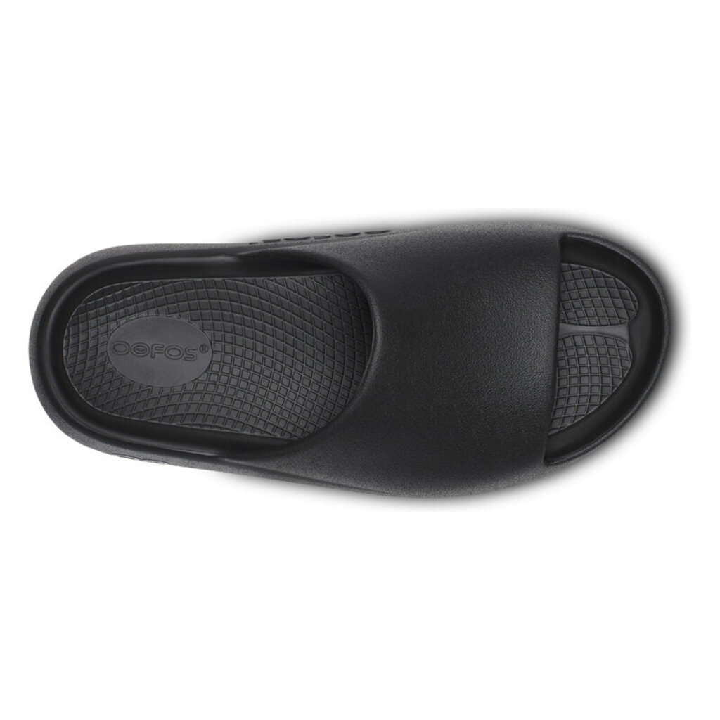 OOFOS OOAHH+ SLIDE-BLACK | BEND SHOE CO