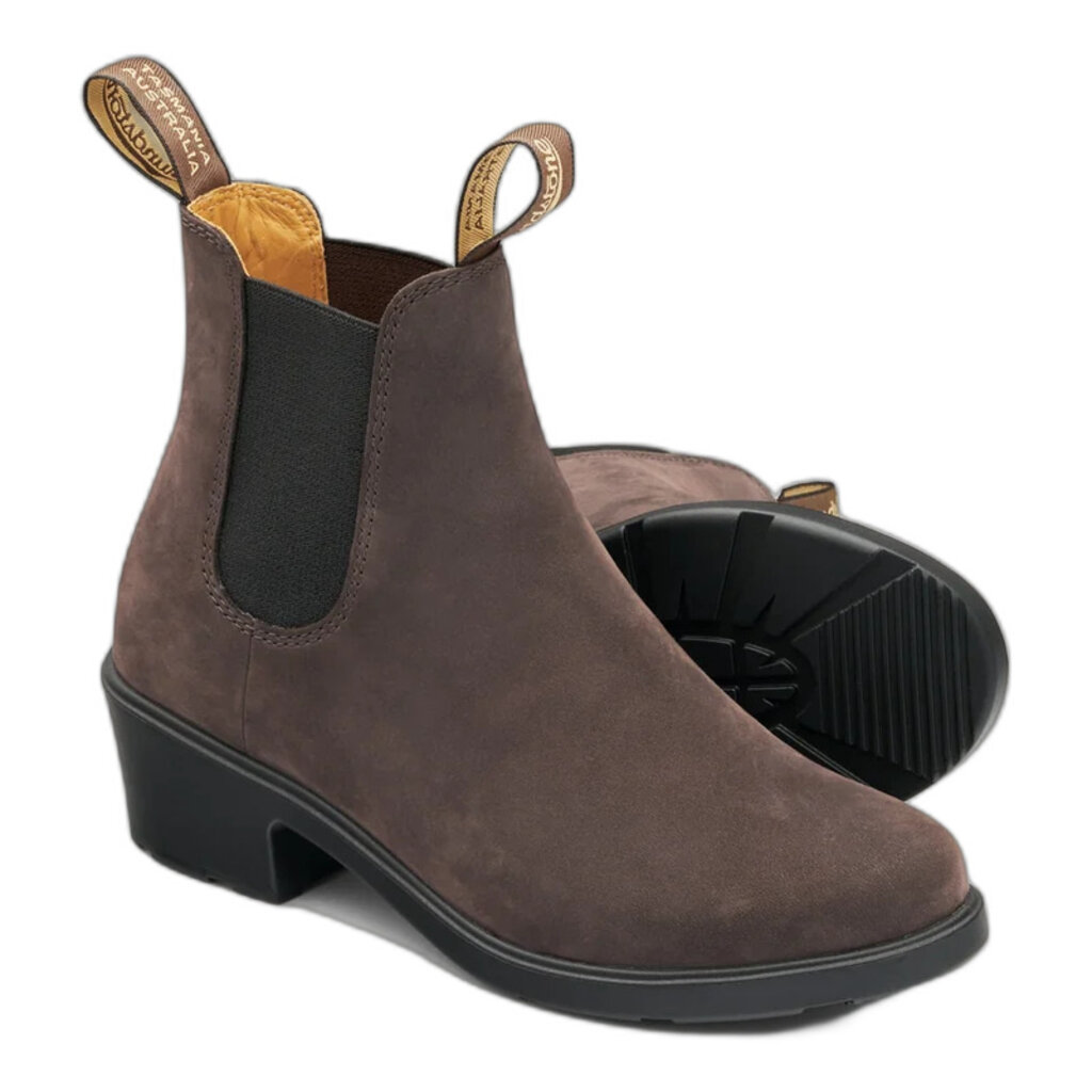 BLUNDSTONE WOMEN'S HEELED BOOT-GROUND COFFEE | BEND SHOE CO