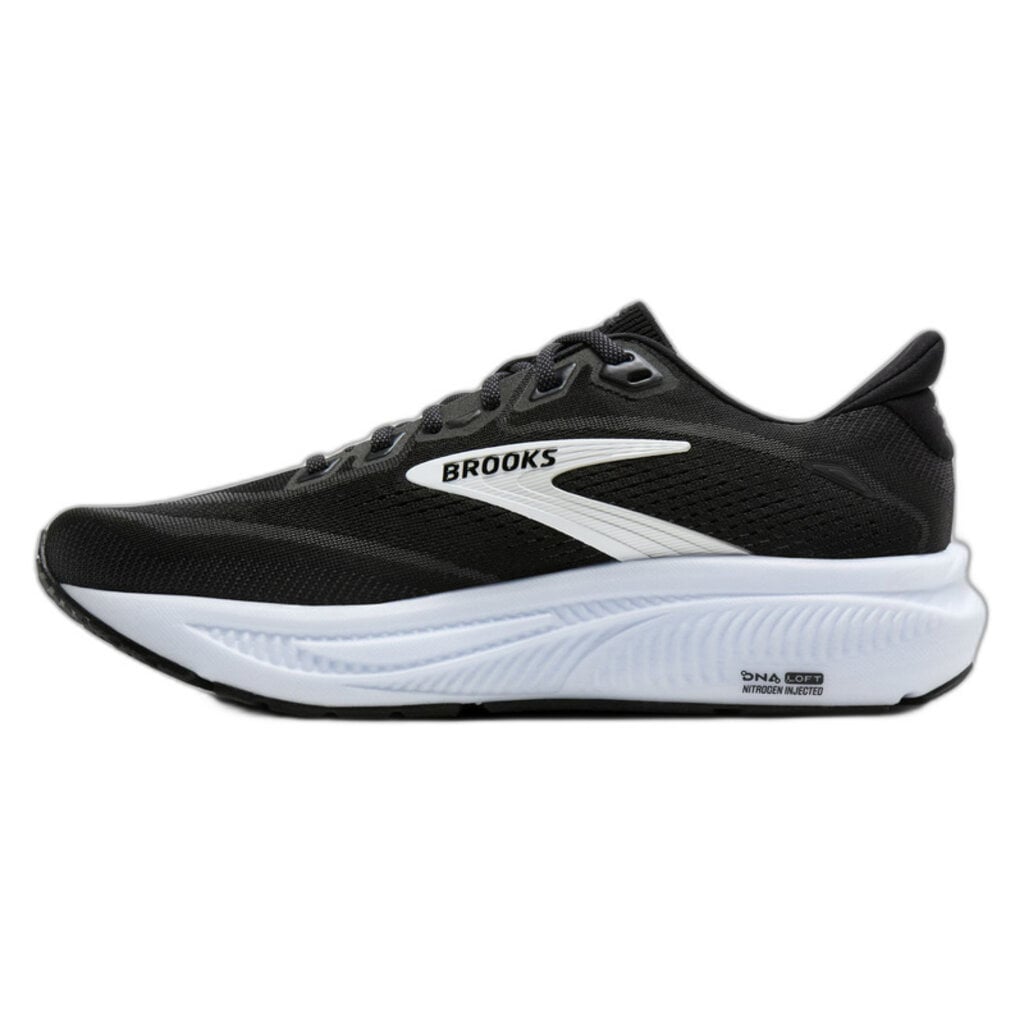 BROOKS WOMEN'S GHOST 18-BLACK/GREY/WHITE | BEND SHOE CO