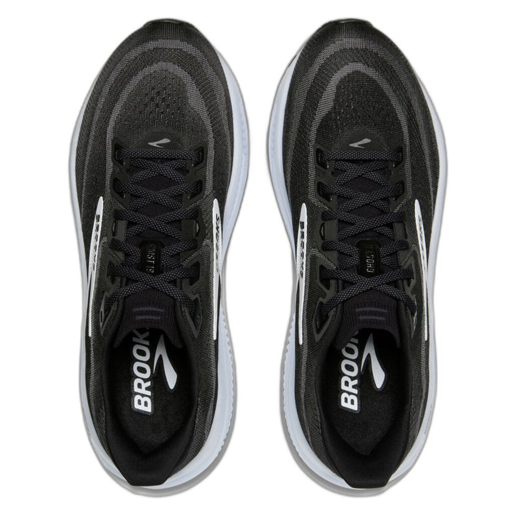 BROOKS WOMEN'S GHOST 18-BLACK/GREY/WHITE | BEND SHOE CO