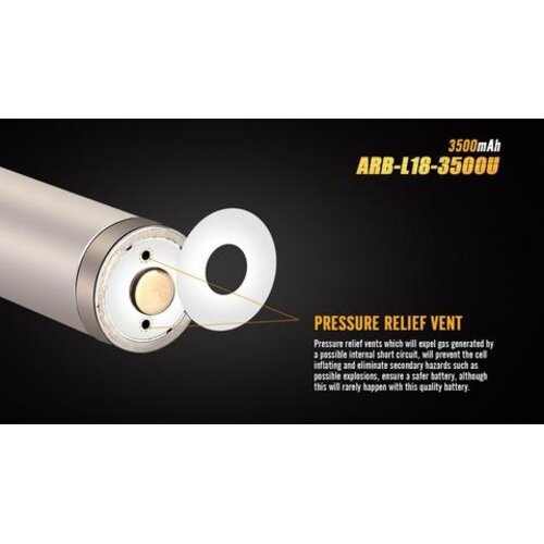 Fenix ARB-L18-3500U 18650 Micro-USB Rechargeable Battery Fenix Fenix ARB-L18-3500U 18650 Micro-USB Rechargeable Battery Fenix