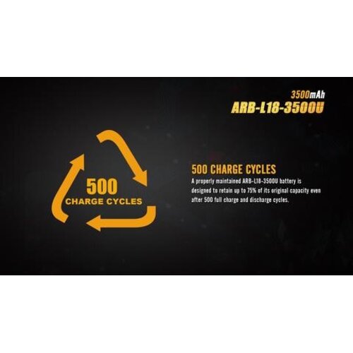 Fenix ARB-L18-3500U 18650 Micro-USB Rechargeable Battery Fenix Fenix ARB-L18-3500U 18650 Micro-USB Rechargeable Battery Fenix
