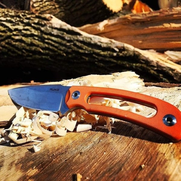 Ruike F815-J Orange Fixed Blade w/ Kydek Sheath
