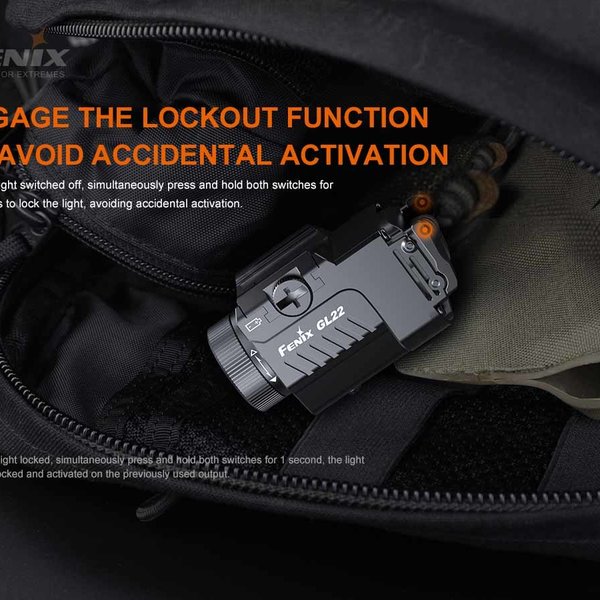 Fenix GL22R Tactical Weapon Light & Laser Combo