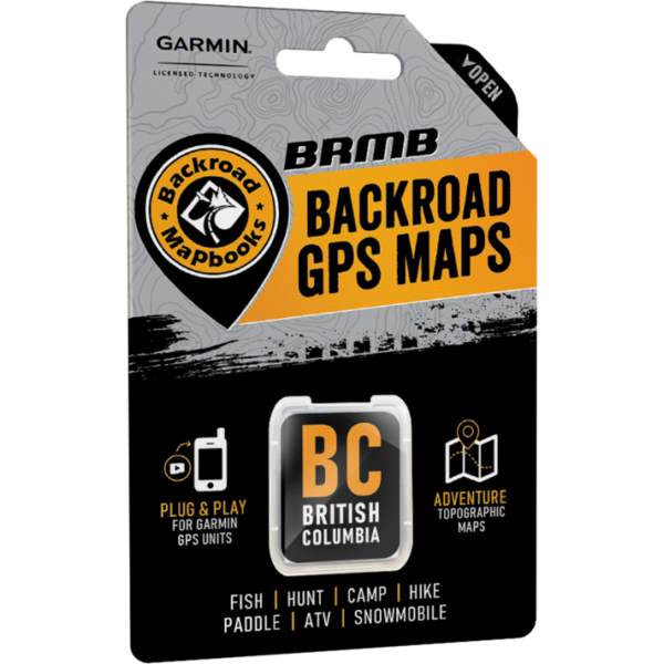 Back Road Map Books Garmin SD GPS Maps BC