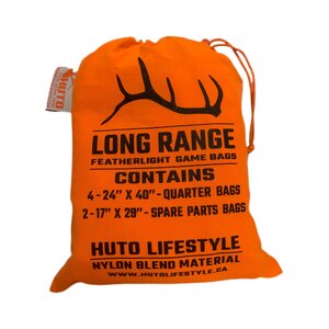 Huto Long Range Game Bags - set of 6, 4 x 24"x40", 2 x 17"x29" Huto Long Range Game Bags - set of 6, 4 x 24"x40", 2 x 17"x29"