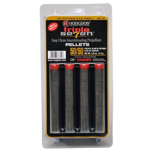 Hodgdon Powder Triple 7 50/50 Pellets, 24 Pack, Se7en Seven