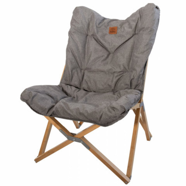 Kuma Yoho Bamboo Butterfly Chair - Heather Grey