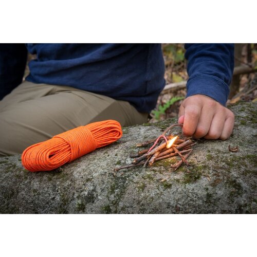 SOL Utility Paracord 550 Fire Lite Reflective Tinder Cord 50ft