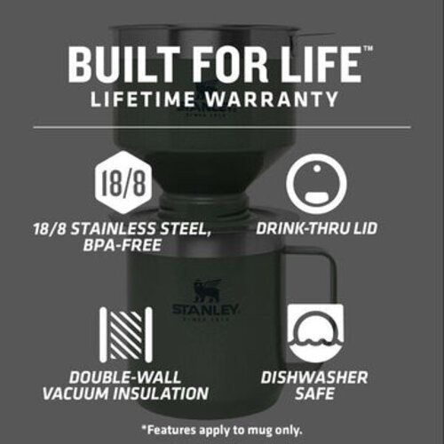 Stanley The Perfect Brew Pour Over Set Hammertone Green