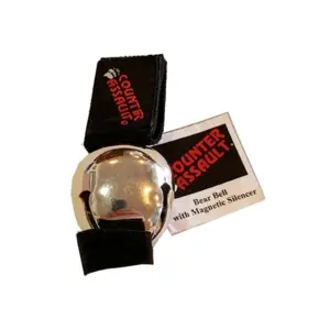 Counter Assault Bear Bell with Magnetic Silencer 1.5" Chrome Counter Assault Bear Bell with Magnetic Silencer 1.5" Chrome