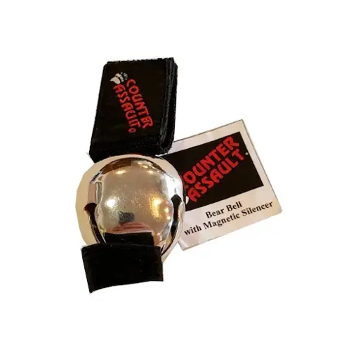 Counter Assault Bear Bell with Magnetic Silencer 1.5" Chrome Counter Assault Bear Bell with Magnetic Silencer 1.5" Chrome