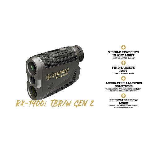 Leupold RX-1400i TBR/W DNA Gen 2 Flightpath Red TOLED Digital Laser Rangefinder Leupold RX-1400i TBR/W DNA Gen 2 Flightpath Red TOLED Digital Laser Rangefinder