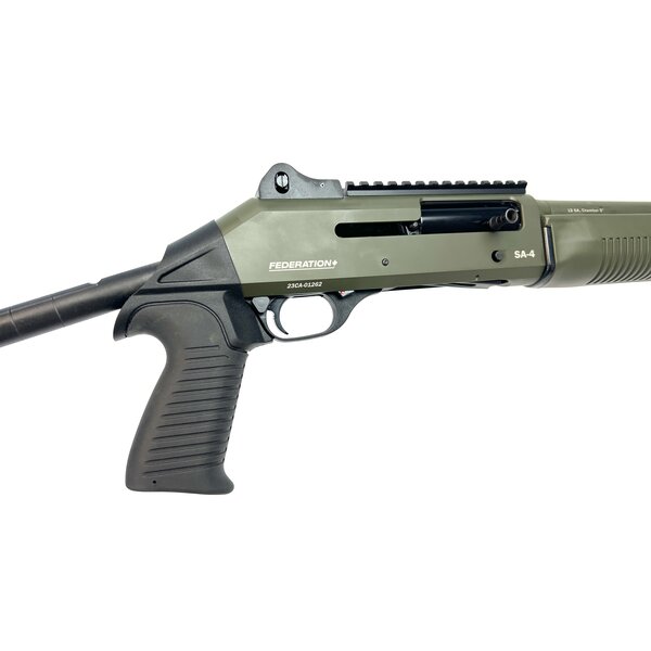 Federation Firearms SA4 12 Gauge 3" Semi Auto, Dual Piston Gas System, Adj Stock, Ghost Ring Sights, SA-4