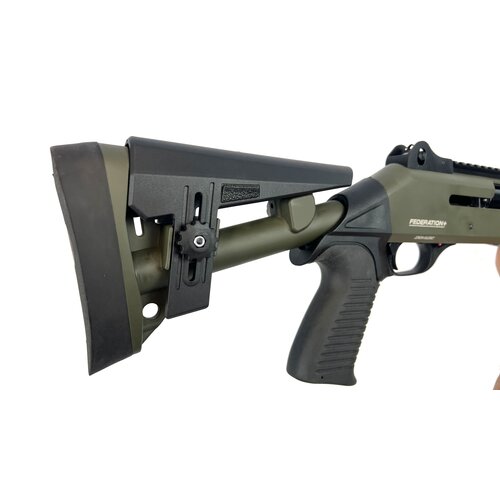 Federation Firearms SA4 12 Gauge 3" Semi Auto, Dual Piston Gas System, Adj Stock, Ghost Ring Sights, SA-4