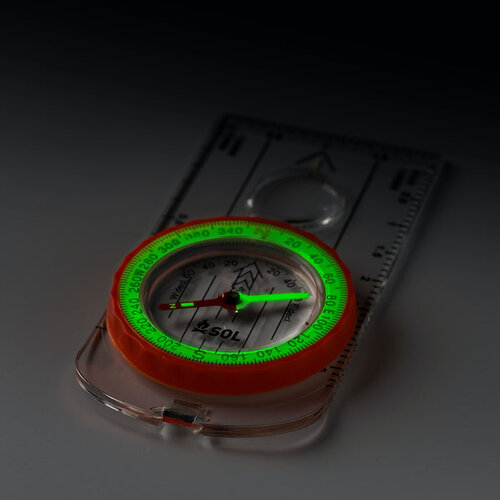 SOL Deluxe Map Compass 0140-0028