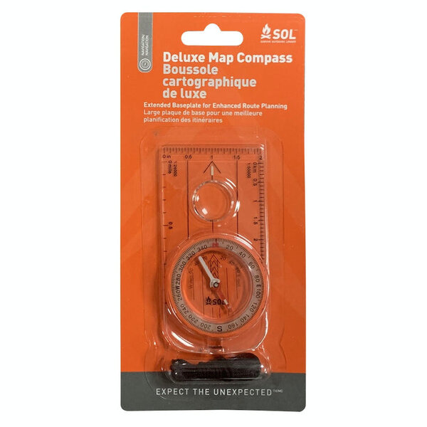 SOL Deluxe Map Compass 0140-0028