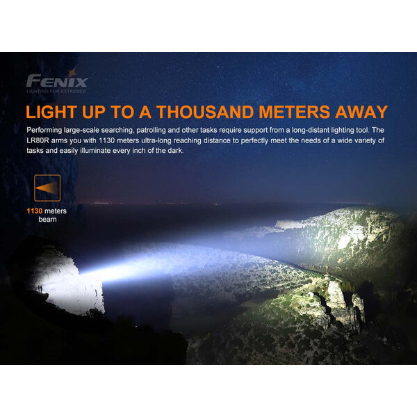 Fenix LD80R 18,000 Lumen Rechargeable Flashlight