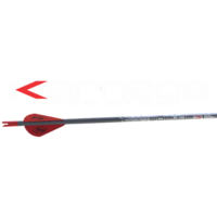KARNAGE 300 22" .003 +/-.5gr 9.1GPI 1/2 Doz Fletched Bolts 80 gr Brass Insert .300ID .347OD Half Moon Nock