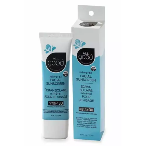 All Good Mineral Facial Sunscreen SPF 30 1.7oz