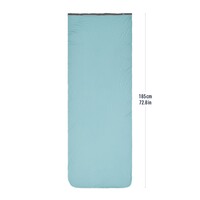 Comfort Blend Sleeping Bag Liner - Rectangular Aqua Sea Blue