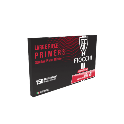 Fiocchi Ammunition Large Rifle Primers, 150 Quantity per Tray