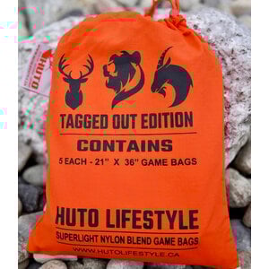 Huto Tagged Out Edition Featherlight Game Bags - set of 5 x 21" x 36"