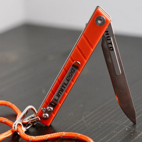 Huto Limitless Knife, Blazer Orange G-10, Interchangeable Blades