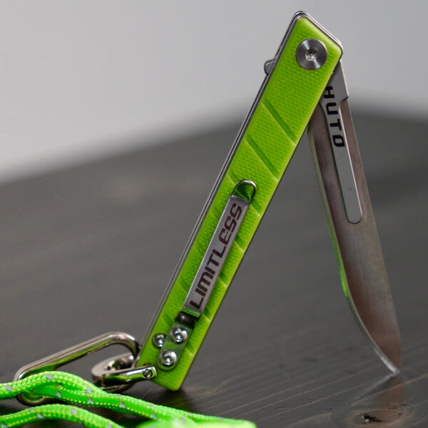 Huto Limitless Knife, Lime Green G-10, Interchangeable Blades
