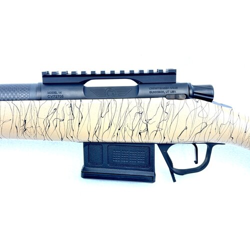 Christensen Arms Ridgeline Scout 6.5CM 16.5" 1:8 Black Nitride CF Tan w/ Black Webbing