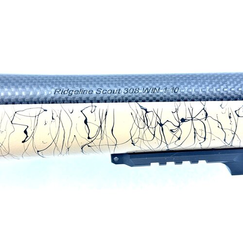 Christensen Arms Ridgeline Scout 6.5CM 16.5" 1:8 Black Nitride CF Tan w/ Black Webbing