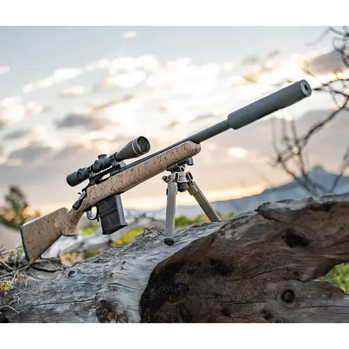 Christensen Arms Ridgeline Scout 6.5CM 16.5" 1:8 Black Nitride CF Tan w/ Black Webbing