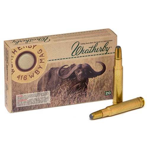 Weatherby 416 WBY Magnum 350gr TSX Barnes Utra-High Velocity Ammuniton 20 Rounds