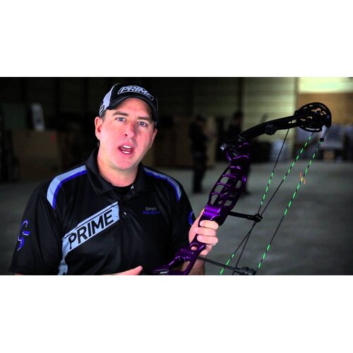 Prime Archery Prime ONE 36 STX Target Bow, Purple, Shoot Through Riser, Prime Archery