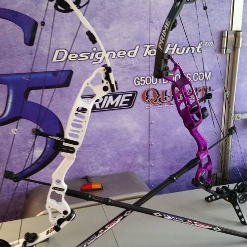 Prime Archery Prime ONE 36 STX Target Bow, Purple, Shoot Through Riser, Prime Archery