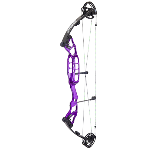 Prime Archery Prime ONE 36 STX Target Bow, Purple, Shoot Through Riser, Prime Archery