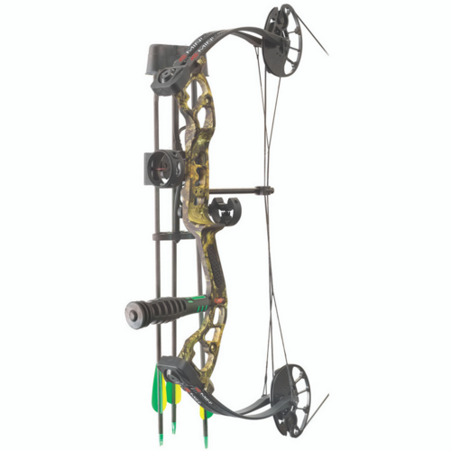 PSE MiniBurner Compound Bow, RTS, CY, RH 16-26.5", 14-40lb Mossy Oak Camo