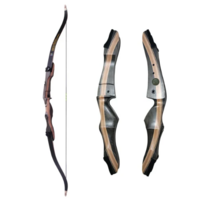 Recurve Bow Take-Down Wood Riser