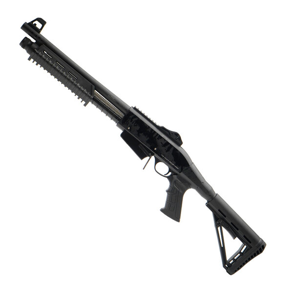 Sulun TAC SP-12 12g 3" Pump Action Spring Assist 15" Ghost Ring Sights Adjustable Stock Breacher & 5 Chokes 1 Five & 1 Ten Round Magazine