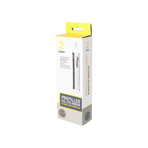 Sig Sauer CO2 Cylinder, 90 Gram, 2 count, SIG Sauer