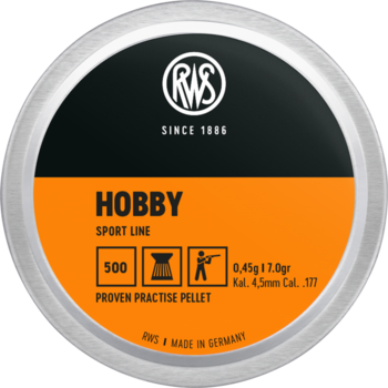 RWS Hobby .177 Pellets, 7.0gr, 500 count