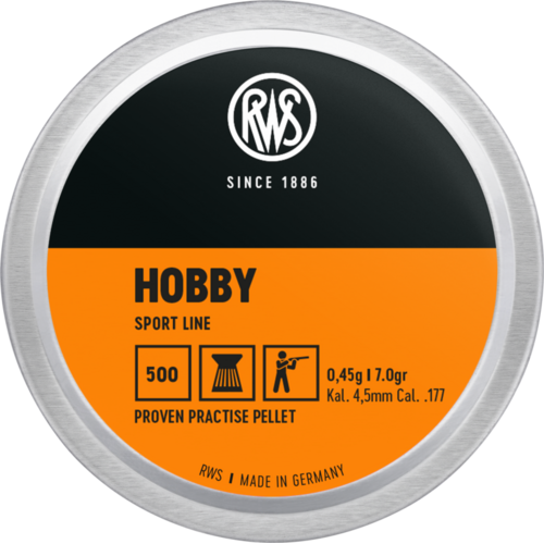 RWS Hobby .177 Pellets, 7.0gr, 500 count