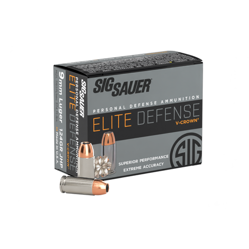 Sig Sauer Elite Defense V-Crown PD Ammunition Sig Sauer Elite Defense V-Crown PD Ammunition