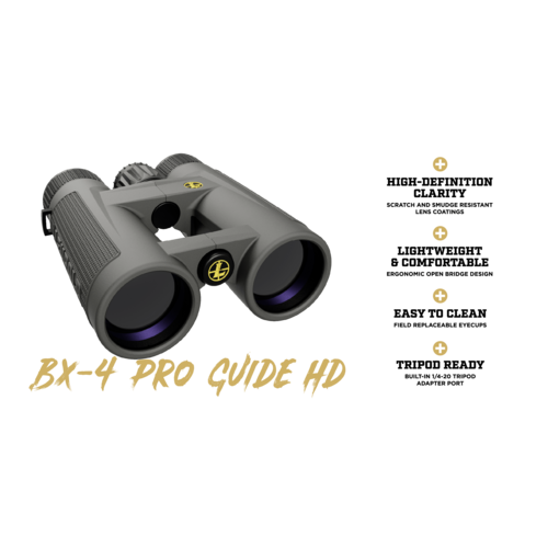 Leupold BX-4 Pro Guide HD 12x50mm Binoculars, Shadow Grey